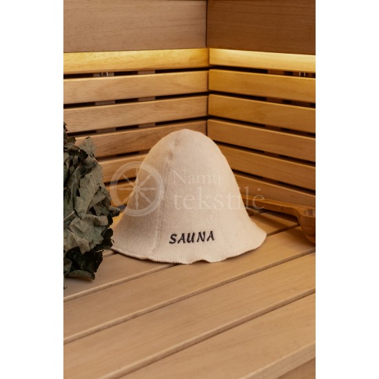 Vilnonė pirties kepurė ,,Sauna"