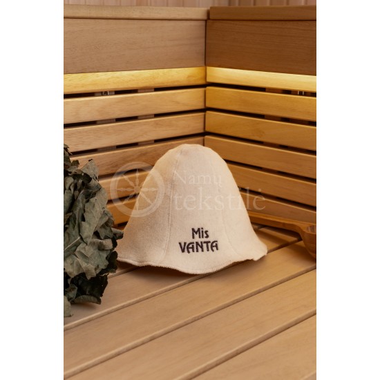 Woollen sauna hat ,,Mis Vanta"