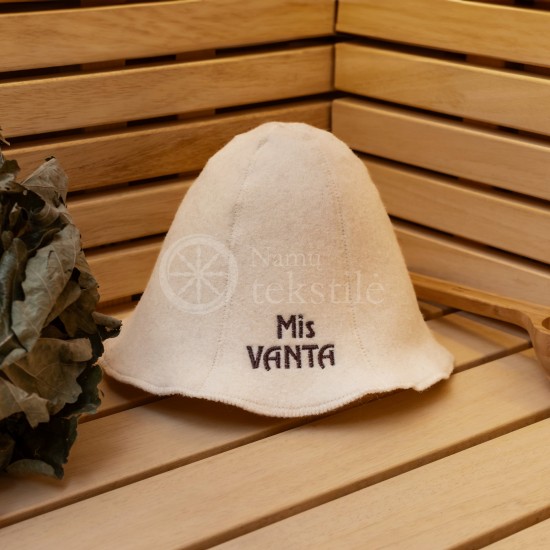 Woollen sauna hat ,,Mis Vanta"