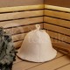 Woolen sauna hat with eyelet