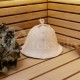 Woolen sauna hat with eyelet