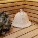 Woolen sauna hat with eyelet