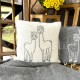 Wool cushion ,,Alpaca" grey