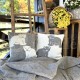 Woolen cushion ,,Bears" grey